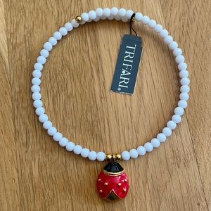 Vintage Trifari Kids Stretch Beaded Choker
